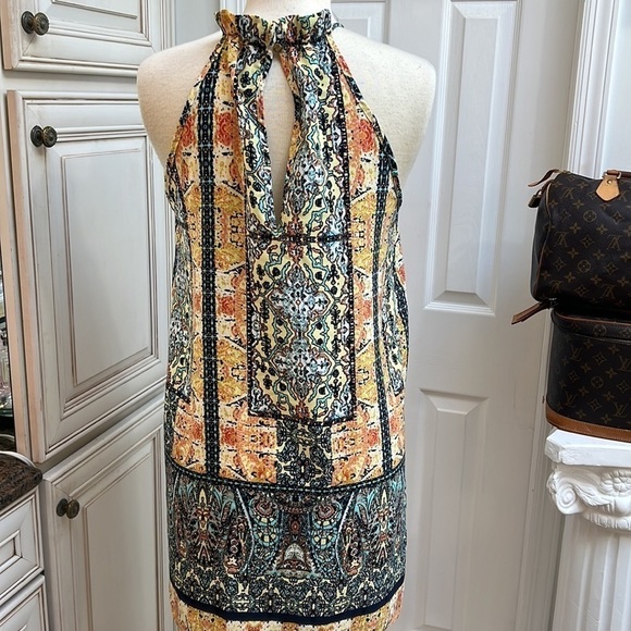 Meghan Los Angeles Ruffle Halter Neck Mini Dress - Picture 6 of 9